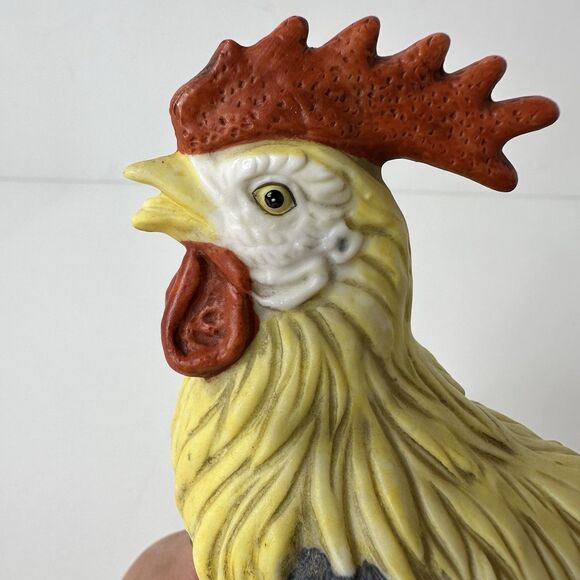 Vtg Lefton China Hand Painted Rooster Hen Figurines 11304 Farm Country Chickens - Picture 5 of 11